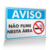 Placa Aviso - Não Fume Nesta Área