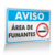 Placa Aviso - Área de Fumantes