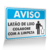 Placa Aviso - Latão de Lixo Colabore com a Limpeza