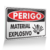 Placa Perigo - Material Explosivo