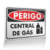 Placa Perigo - Central de Gás