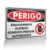 Placa Perigo - Equipamento Elétrico Somente Pessoal Autorizado