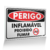 Placa Perigo - Inflamável Proibido Fumar