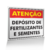 Placa Atenção - Depósito de Fertilizantes - comprar online