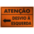 Imagem do Placa Atenção Desvio à esquerda