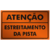 Placa Atenção Estreitamento de pista - comprar online