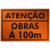 Placa Atenção Obras à 100m - SIGA IND E COM DE ARTIGOS PARA SINALIZAÇÃO LTDA