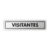 Placa - Visitantes - comprar online