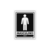 Placa - Banheiro Masculino (Man) na internet