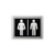 Placa - Banheiro Feminino/Masculino (Woman/Man) - comprar online