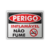 Placa Perigo - Inflamável Não Fume (c/ Pictograma) - comprar online