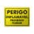 Placa Perigo - Inflamável Proibido Fumar (Amarelo) - comprar online