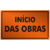 Placa Início das obras - comprar online