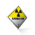 Placa Rótulo de Risco Classe 7 Radioativo