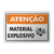 Placa Atenção - Material Explosivo - comprar online