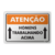 Placa Atenção - Homens Trabalhando Acima - comprar online