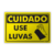 Placa Cuidado - Use Luvas - comprar online