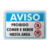 Placa Aviso - Proibido Comer e Beber Nesta Área - comprar online