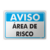 Placa Aviso - Área de Risco - comprar online