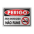 Placa Perigo - Área Energizada Não Fume - comprar online