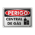 Placa Perigo - Central de Gás - comprar online