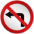 Placa R4A Proibido virar à esquerda