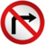Placa R4B Proibido virar à direita
