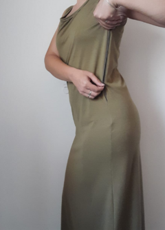 Vestido Largo Verde Oliva - comprar online