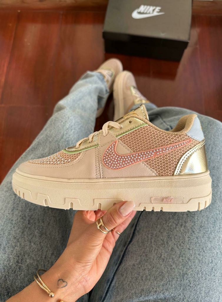 Nike thea cheap blanche strass