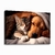 Quadro Decorativo Cão e Gato Dormindo Juntos - comprar online
