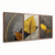 Quadro Decorativo Kit 3 Telas, Abstrato Folhas Ferrugem na internet