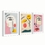 Quadro Decorativo Rostos de Mulher Triplo - comprar online