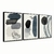 Quadro Decorativo Kit 3 Telas, Abstrato Minimalista - loja online