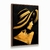Quadro Decorativo Mulher de Chapéu Dourado na internet