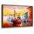 Quadro Decorativo Pintiuras Barco Pescador a Vela - Visual Quadros