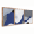 Imagem do Quadro Decorativo Kit 3 Telas, Abstrato Textura Blue and Gray