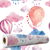 Papel de Parede Adesivo Infantil Nuvens e Balões - comprar online