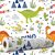 Papel de Parede Adesivo Infantil Dinossauros Dino - comprar online