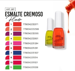 ESMALTE CREMOSO FLUO KATALIA (287) (195) [aclarar colores por whatsaap]