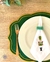 Servilleta de Tela Bordada color blanco Cascanueces verde - tienda online