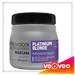 Máscara matizador violet neutraliza reflejos amarillentos x250ml NOVALOOK