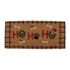 Tapete Capacho Natalino "Ho Ho Ho" Canino 55x25 cm - Cromus