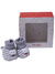 CAJA ESCARPIN PLUSH RAYADO GRIS