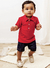 CAMISA BEBÊ MENINO POLO VERMELHA - BIBE - comprar online