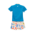 CONJUNTO INFANTIL CAMISETA LETTERING E BERMUDA ESTAMPADA - OLIVER - comprar online