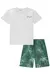 CONJUNTO INFANTIL MASCULINO CAMISETA E BERMUDA BRANCO - JOHNNY FOX na internet