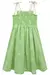 VESTIDO INFANTIL EM TRICOLINE BORDADO VERDE - INFANTI - loja online