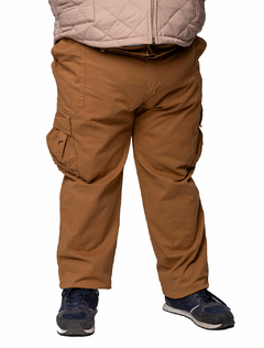 Pantalon Cargo gabardina con spandex talles especiales en internet