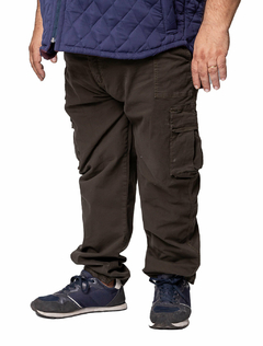 Pantalon Cargo gabardina con spandex talles especiales - tienda online