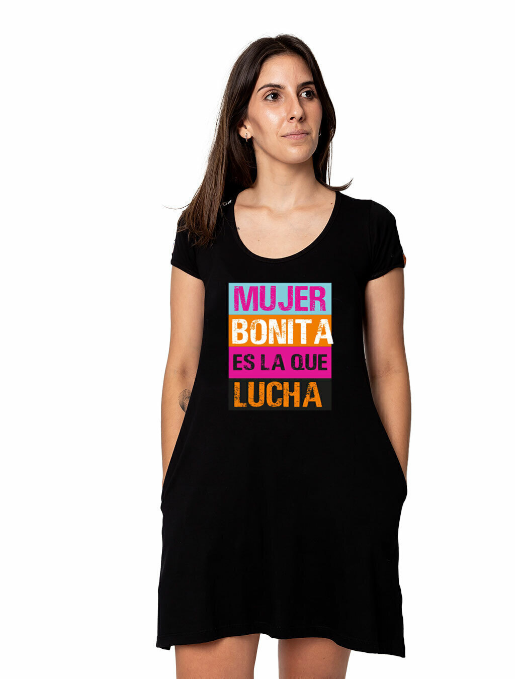 Vestido Rebelde Mujer Bonita es la que Lucha